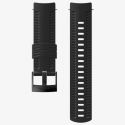 Suunto Bracelet 24MM - Silicone Black/Black S+M Strap Athletic 2