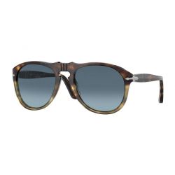 Persol 0649 Tortoise Spotted Brown Azure Gradient Blue