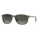 Persol 3019S Olive Green Transparent Light Grey Gradient Dark