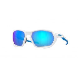 Oakley Plazma Matte White-Prizm Sapphire