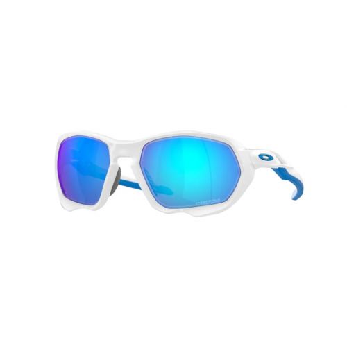 Oakley Plazma Matte White-Prizm Sapphire