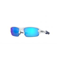 Oakley Flak XXS Polished White-Prizm Sapphire