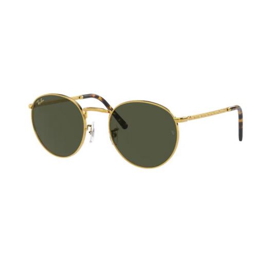 Ray-Ban New Round Legend Gold Crystal Green Cat.3