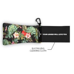 SUNNYSOC Hawaiian - Etui à Lunettes Souples Et Chamoisine Intégrée