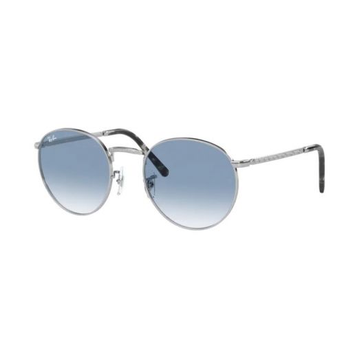 Ray-Ban New Round Legend Silver Clear Gradient Blue Cat 2