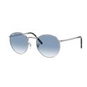 Ray-Ban New Round Legend Silver Clear Gradient Blue Cat 2