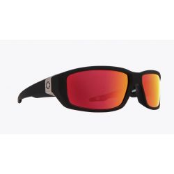 Spy Dirty Mo Soft Matte Black Happy Rose with Red Spectra Mirror