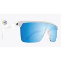 SPY FLYNN 50/50 Matte White Happy Boost Bronze Polar Ice Blue Spectra Mirror