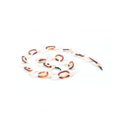 Valrose Chaines Acetate avec Maillons Rectangulaires Moyens Noir