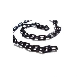 Valrose Chaines Acetate avec Maillons Rectangulaires Moyens Noir