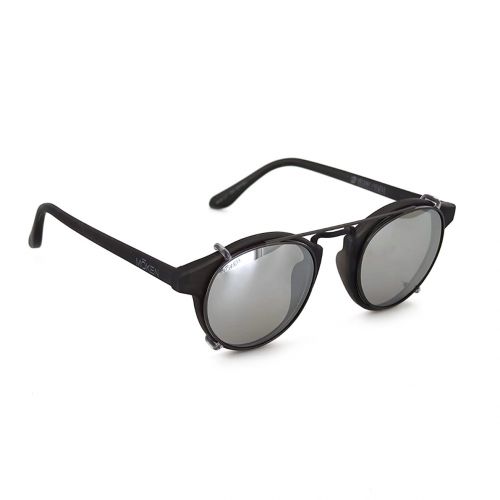 Moken Vision Clyde Grey Silver + Clip Sun Silver Polarized