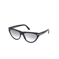 Tom Ford Amber-02 Shiny Black Grey Smoke