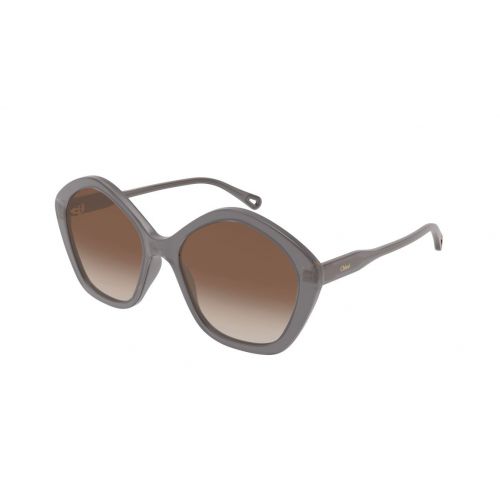 Chloé CH0082S Materiau Biosourcé Gris Fumé Verres Bruns