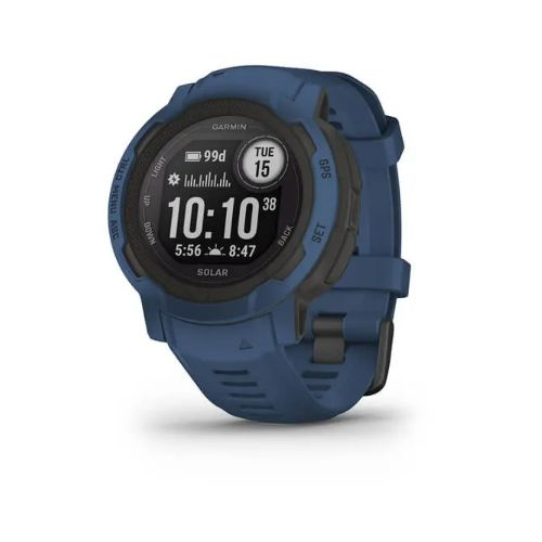 Garmin Instinct 2 SOLAR GPS Watch, Bleu, WW
