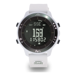 Air’n Outdoor THEIA Altimeter Watch Absolute White Silicone Strap - Compagnie des Guides