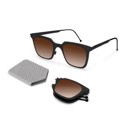 Roav Stevie Matte Black Gradient Brown Polarized Lenses