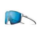 Julbo Edge Argent Brillant/Blanc Mat- Spectron 3CF Flash Bleu