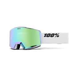100% Masque Norg Hiper White/Green - Mirror Green Lens