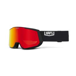 100% Masque SNOWCRAFT XL Hiper Black - Mirror Red Lens