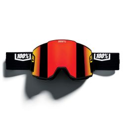 100% Masque SNOWCRAFT XL Hiper Black - Mirror Red Lens