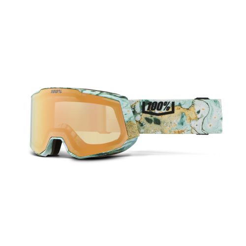 100% Masque SNOWCRAFT XL Hiper Fossil Express - Mirror Copper Lens