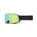 100% Masque SNOWCRAFT Hiper Black - Mirror Green Lens