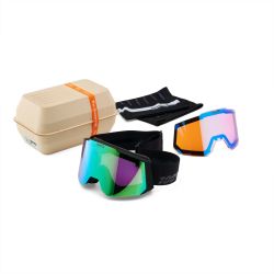 100% Masque SNOWCRAFT Hiper Black - Mirror Green Lens