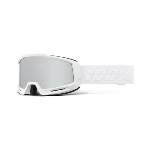 100% Masque OKAN Hiper White - Mirror Silver Lens