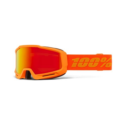 100% Masque OKAN Hiper Essential Fluo Orange - Mirror Red Lens