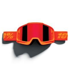 100% Masque OKAN Hiper Essential Fluo Orange - Mirror Red Lens