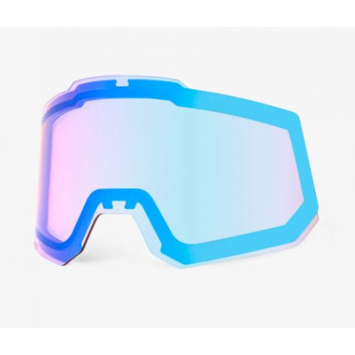 100% Ecran SNOWCRAFT/SNOWCRAFTXL - Hiper Dual Pane Mirror Turquoise Lens