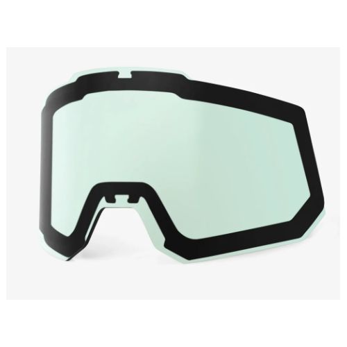 100% Ecran SNOWCRAFT/SNOWCRAFTXL - Hiper Dual Pane Mirror Turquoise Lens