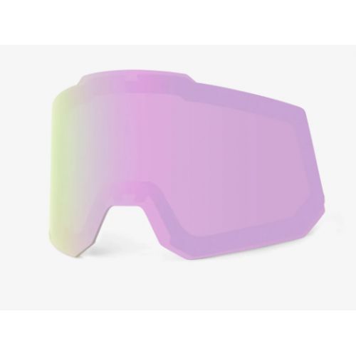 100% Ecran SNOWCRAFT/SNOWCRAFTXL - Hiper Dual Pane Mirror Turquoise Lens