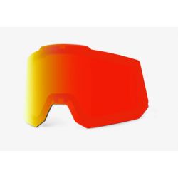 100% Ecran SNOWCRAFT/SNOWCRAFTXL - Hiper Dual Pane Mirror Red Lens