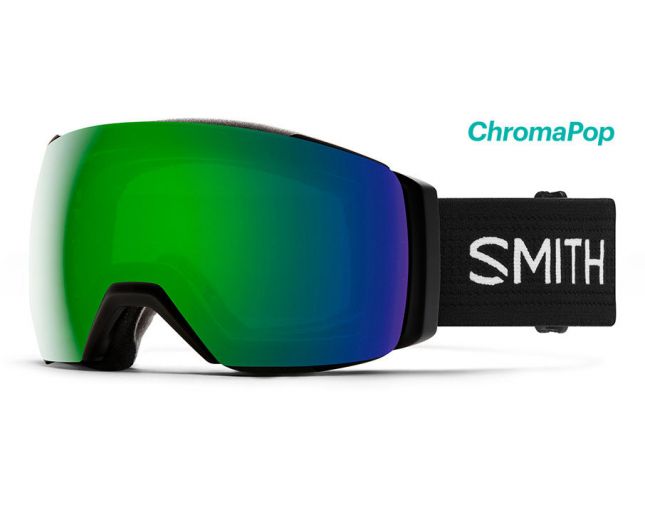 Smith I/O MAG XL Black 2 écrans ChromaPop Sun Green Mirror & ChromaPop Storm Rose Flash