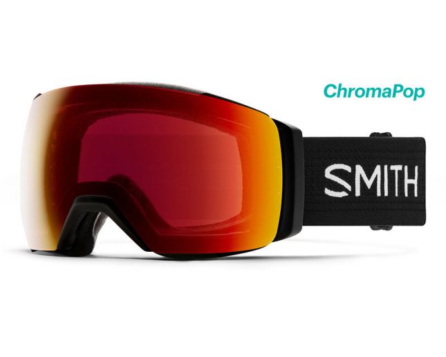 Smith I/O MAG XL Black 2 écrans ChromaPop Sun Red Mirror & ChromaPop Storm Yellow Flash