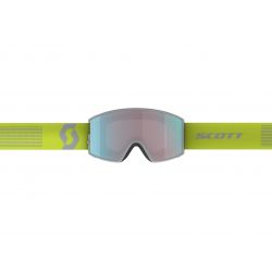 Scott React Virescent Yellow/Light Grey Enhancer Aqua Chrome & extra lens Illuminator Blue Chrome