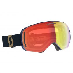 Scott LCG Evo Team Beige/Aspen Blue 2 écrans Enhancer Red Chrome & Illuminator Blue Chrome
