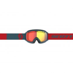 Scott Masque de Ski Junior Jr Witty Chrome Neon Red/Aruba Green Enhancer Red Chrome