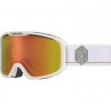 Cébé Masque de Ski FALCON OTG - White Grey Matte - PC Vario Perfo Amber Flash Red Cat.1-3