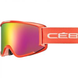 Cébé Masque de Ski SILHOUETTE - Matt White Coral - Rose Flash Pink Cat.2