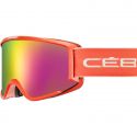 Cébé Masque de Ski SILHOUETTE - Matt White Coral - Rose Flash Pink Cat.2