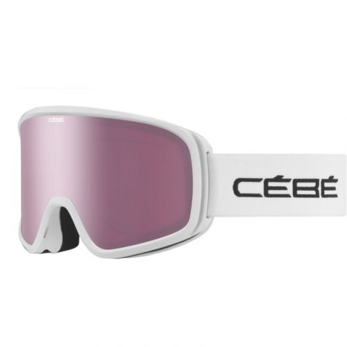 Cébé Masque de Ski Razor Evo - White Shiny - Light Rose Cat.2