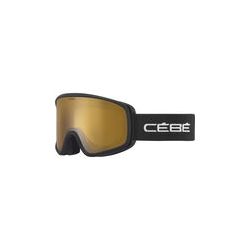 Cébé Masque de Ski Razor Evo - Black Matte - Yellow Flash Mirror Cat.1