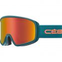 Cébé Masque de Ski STRIKER EVO - Lagoon Orange Matte - Grey Flash Dark Red Cat.3