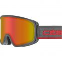 Cébé Masque de Ski STRIKER EVO - Graphite Red Matte - PC Vario Perfo Amber Flash Red Cat.1-3