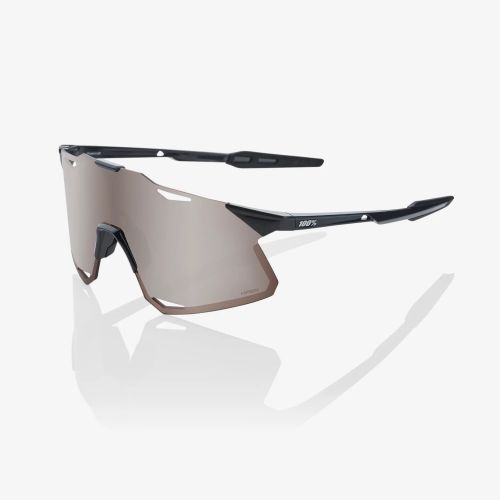 100% Hypercraft Gloss Black - Hyper Silver Mirror Lens