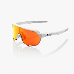 100% S2 Soft Tact Off White - Hiper Red Multilayer Mirror Lens