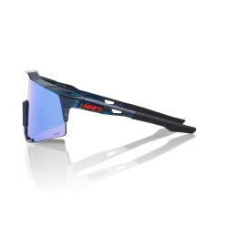 100% Speedcraft Black Holographic - Hiper Blue Multilayer Mirror Lens