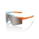 100% Speedcraft Soft Tact Stone Grey - Hiper Crimson Silver Mirror Lens